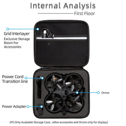 Drone Body Square Shockproof Hard Case Carrying Storage Bag, Size: 28 x 23 x 10cm, For DJI Avata