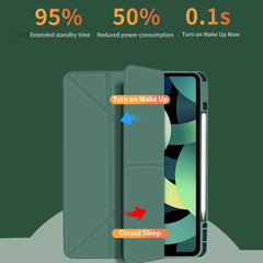 Acrylic 2 in 1 Y-fold Smart Leather Tablet Case