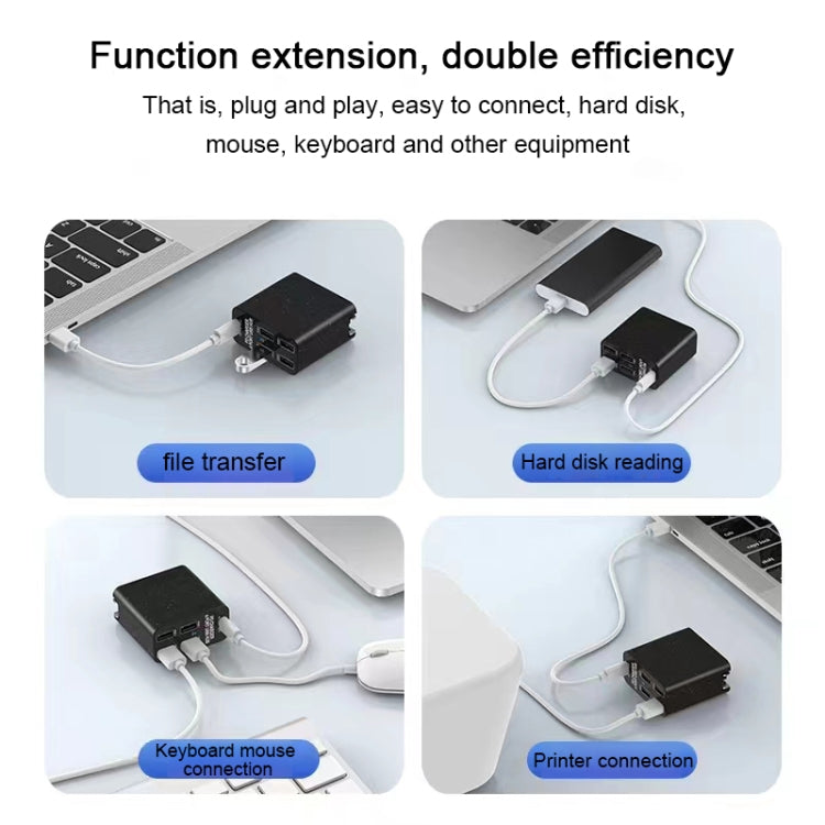 X83 65W Output USB-C / Type-C + 4 Ports USB HUB PD Charger, US Plug, X83