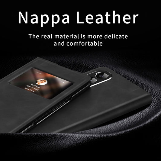 Mature Window View Flip Leather Phone Case, For Samsung Galaxy Z Fold4, For Samsung Galaxy Z Fold3 5G