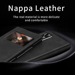 Mature Window View Flip Leather Phone Case, For Samsung Galaxy Z Fold4, For Samsung Galaxy Z Fold3 5G