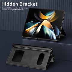 Mature Window View Flip Leather Phone Case, For Samsung Galaxy Z Fold4, For Samsung Galaxy Z Fold3 5G