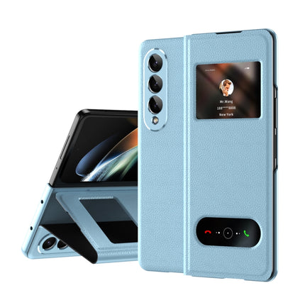 Mature Window View Flip Leather Phone Case, For Samsung Galaxy Z Fold4, For Samsung Galaxy Z Fold3 5G