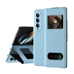 Mature Window View Flip Leather Phone Case, For Samsung Galaxy Z Fold4, For Samsung Galaxy Z Fold3 5G