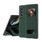 For Samsung Galaxy Z Fold3 5G / Green Nappa