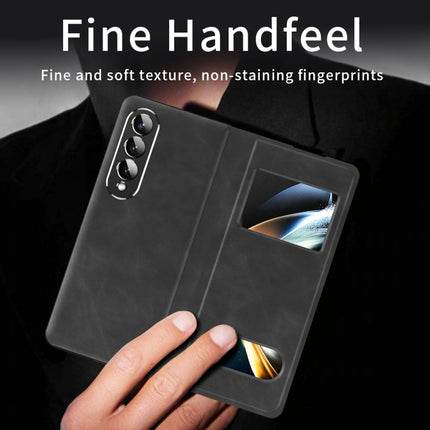 Mature Window View Flip Leather Phone Case, For Samsung Galaxy Z Fold2 5G