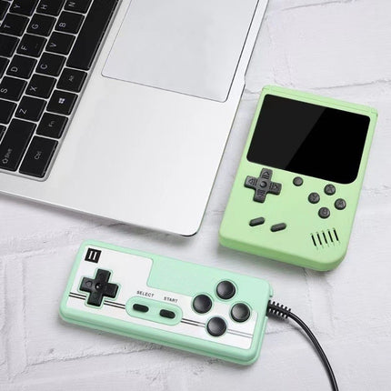MK800 Doubles 3.0 inch Macaron Mini Handheld Game Console Built-in 800 Games, MK800-Doubles / Grey, MK800-Doubles / Blue, MK800-Doubles / Pink, MK800-Doubles / Yellow, MK800-Doubles / Green