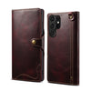 Denior Oil Wax Cowhide Magnetic Button Genuine Leather Case, For Samsung Galaxy S21 5G, For Samsung Galaxy S21+ 5G, For Samsung Galaxy S21 Ultra 5G, For Samsung Galaxy S22 5G, For Samsung Galaxy S22+ 5G, For Samsung Galaxy S22 Ultra 5G