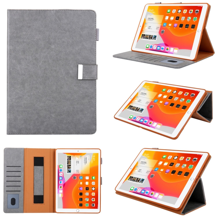 Solid Color Small Metal Buckle Leather Smart Tablet Case, For iPad 10th Gen 10.9 2022