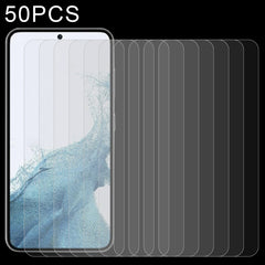 50pcs 0.26mm 9H 2.5D Tempered Glass Film, Support Fingerprint Unlock, For Samsung Galaxy S23 5G, Support Fingerprint Unlock (50 PCS), For Samsung Galaxy S23+ 5G, Support Fingerprint Unlock (50 PCS)