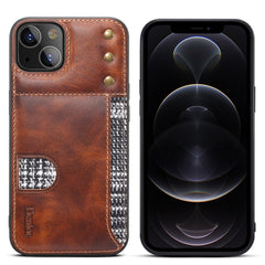 Denior Oil Wax Cowhide Card Slot Phone Case, For iPhone 14 Pro Max, For iPhone 14 Pro, For iPhone 14, For iPhone 14 Plus, For iPhone 13 Pro Max, For iPhone 13 Pro, For iPhone 13, For iPhone 12 Pro Max