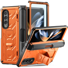 Armored All-inclusive Shockproof Folding Phone Case, For Samsung Galaxy Z Fold4 5G SM-F936, For Samsung Galaxy Z Flip4 5G SM-F721