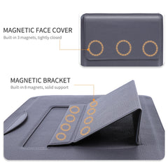 PU Leather 4 in 1 Laptop Bag with Functional Bracket, For MacBook 12 / 14 inch, For MacBook 15 / 16 inch