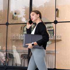 PU Leather 4 in 1 Laptop Bag with Functional Bracket, For MacBook 12 / 14 inch, For MacBook 15 / 16 inch