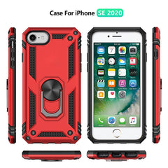 Shockproof TPU + PC Protective Case with 360 Degree Rotating Holder, For iPhone SE 2022 / SE 2020, For Galaxy A21, For Galaxy A11 EU