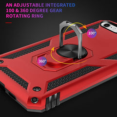 Shockproof TPU + PC Protective Case with 360 Degree Rotating Holder, For iPhone SE 2022 / SE 2020, For Galaxy A21, For Galaxy A11 EU