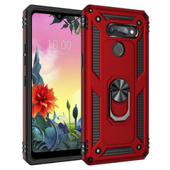 Shockproof TPU + PC Protective Case with 360 Degree Rotating Holder, For LG K50S