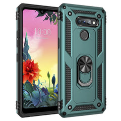 Shockproof TPU + PC Protective Case with 360 Degree Rotating Holder, For LG K50S