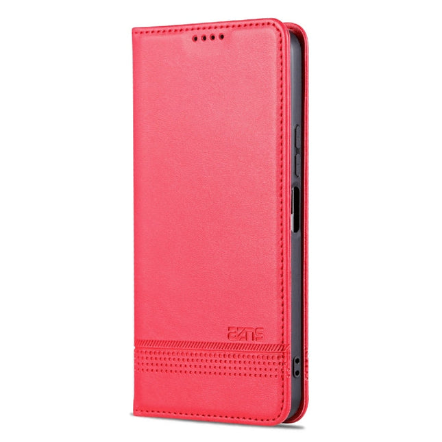 AZNS Magnetic Calf Texture Leather Phone Case