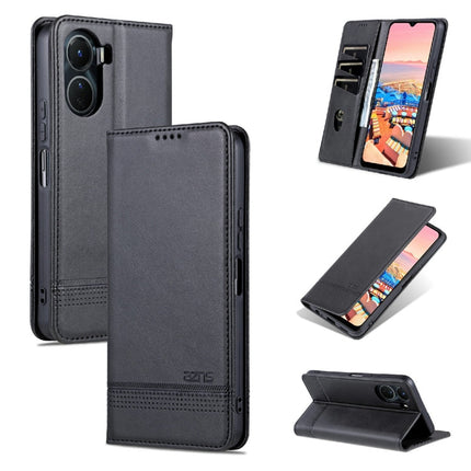 AZNS Magnetic Calf Texture Leather Phone Case