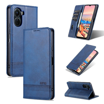 AZNS Magnetic Calf Texture Leather Phone Case