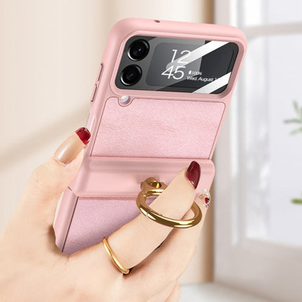 GKK Magnetic Fold Hinge Full Coverage Phone Case with Ring Holder, For Samsung Galaxy Z Flip4