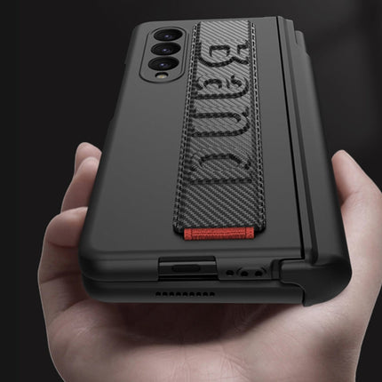 GKK Magnetic Fold Hinge Shockproof Phone Case with Wrist Strap, For Samsung Galaxy Z Fold3 5G