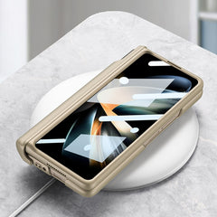 GKK Magnetic Fold Hinge Shockproof Phone Case with Wrist Strap, For Samsung Galaxy Z Fold4