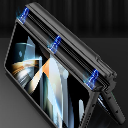 GKK Magnetic Fold Hinge Shockproof Phone Case with Wrist Strap, For Samsung Galaxy Z Fold4