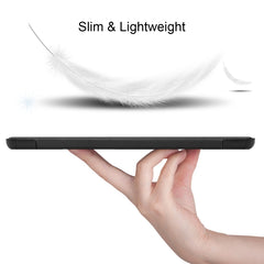 For Huawei MatePad 10.4 inch Solid Color Anti-fall Horizontal Flip Tablet PC Protective Leather Case with Bracket, Black