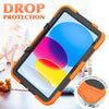 Rugged Silicone Hard PC Tablet Case with Holder, For iPad 10th Gen 10.9 2022