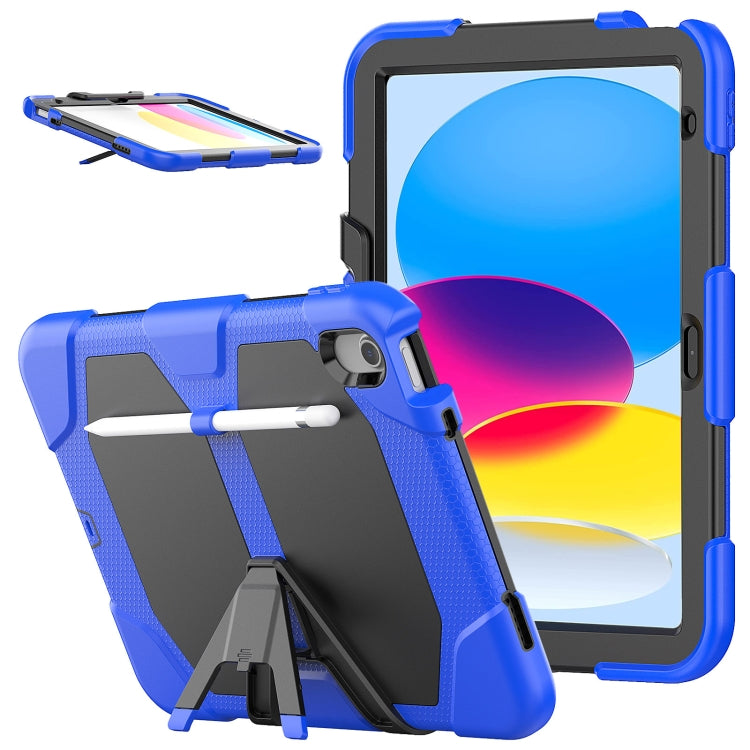 Rugged Silicone Hard PC Tablet Case with Holder, For iPad 10th Gen 10.9 2022