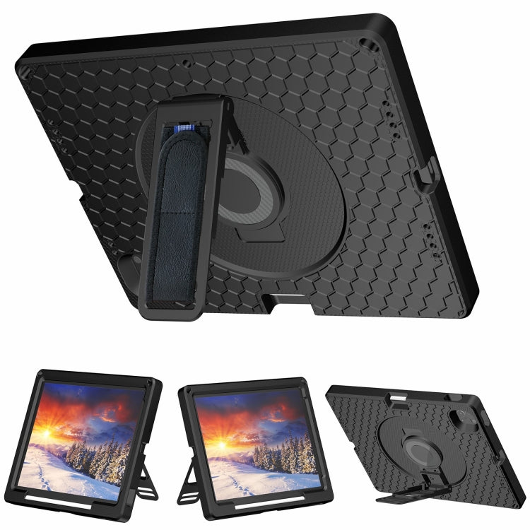 360 Rotation Stand EVA Hard PC Tablet Case with Strap, For iPad Pro 12.9 inch 2019 / 2021 / 2022