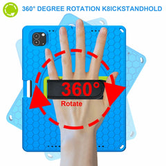 360 Rotation Stand EVA Hard PC Tablet Case with Strap, For iPad Pro 12.9 inch 2019 / 2021 / 2022