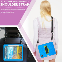 360 Rotation Stand EVA Hard PC Tablet Case with Strap, For iPad Pro 12.9 inch 2019 / 2021 / 2022