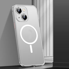 Spring Buckle Metal Frosted Magsafe Phone Case, For iPhone 13, For iPhone 13 Pro, For iPhone 13 Pro Max