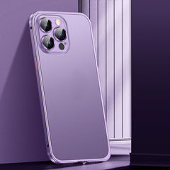 Spring Buckle Metal Frosted Phone Case, For iPhone 14, For iPhone 14 Plus, For iPhone 14 Pro, For iPhone 14 Pro Max, For iPhone 13