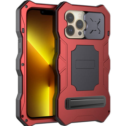 Camshield Tri-poof Metal Phone Case with Holder, For iPhone 14, For iPhone 14 Plus, For iPhone 14 Pro