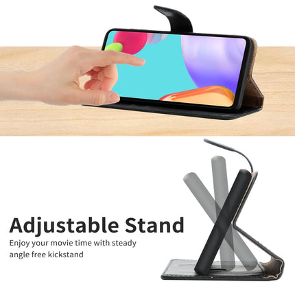 Genuine Leather Fingerprint-proof Flip Phone Case, For Xiaomi Redmi 11 Prime 4G, For Xiaomi Redmi 11 Prime 5G, For Xiaomi Redmi Note 12 China, For Xiaomi Redmi Note 12 Pro 5G China, For Xiaomi Redmi Note 12 Pro+ China/12 Explorer�����������������������...