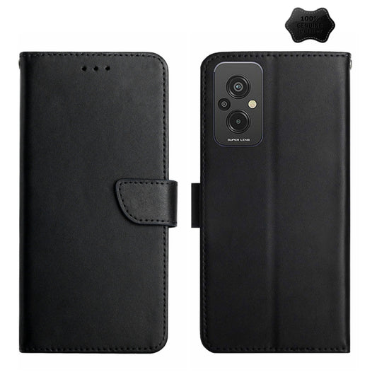 Genuine Leather Fingerprint-proof Flip Phone Case, For Xiaomi Redmi 11 Prime 4G, For Xiaomi Redmi 11 Prime 5G, For Xiaomi Redmi Note 12 China, For Xiaomi Redmi Note 12 Pro 5G China, For Xiaomi Redmi Note 12 Pro+ China/12 Explorer