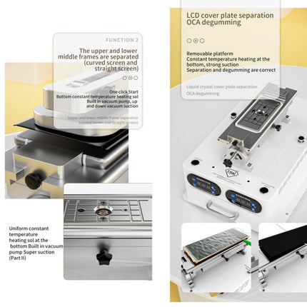 TBK 258S Intelligent Multi-function UV Cured Disassembly Machine, US Plug, UK Plug, AU Plug