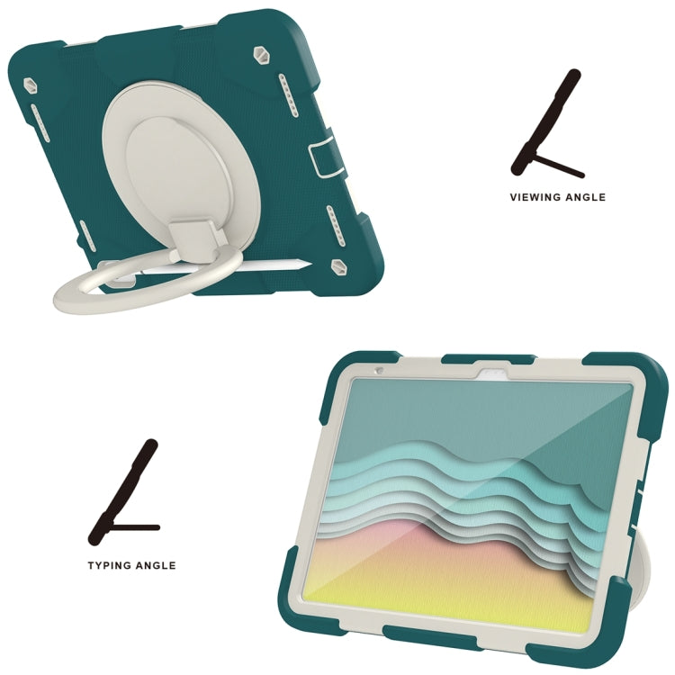 360 Rotation PC+Silicone Tablet Case, For iPad 10th Gen 10.9 2022