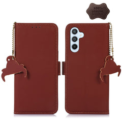 Genuine Leather Magnetic RFID Leather Phone Case, For Samsung Galaxy S22 Ultra 5G, For Samsung Galaxy S23+ 5G, For Samsung Galaxy S23 5G, For Samsung Galaxy S23 Ultra 5G