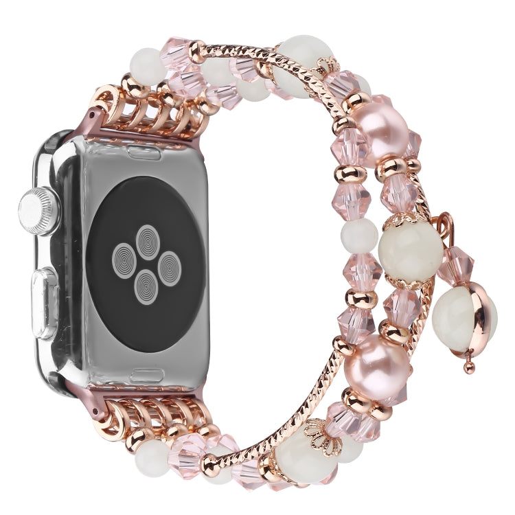 Luminous Agate Watchband, For Apple Watch 5 & 4 40mm / 3 & 2 & 1 38mm, For Apple Watch Ultra 49mm / Series 8&7 45mm / SE 2&6&SE&5&4 44mm / 3&2&1 42mm