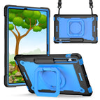 For Samsung Galaxy Tab S7+ / S8+ / S7 FE / Black + Blue