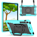 For Samsung Galaxy Tab S7+ / S8+ / S7 FE / Mint Green + Black