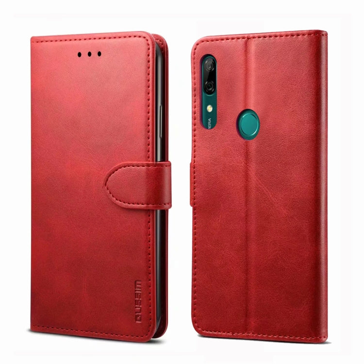 GUSSIM Business Style Horizontal Flip Leather Case with Holder & Card Slots & Wallet, For Huawei P Smart Z, For Huawei Y9 Prime (2019)