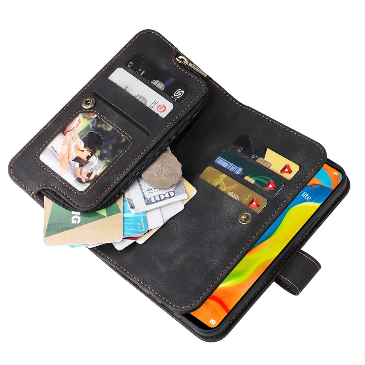 Multifunctional Card Slot Zipper Wallet Leather Phone Case, For Huawei P30 Lite, For Huawei P30 Pro, For Huawei P40 Pro, For Huawei P Smart Z, For iPhone SE 2022 / SE 2020 / 8 / 7, For iPhone 6s / 6