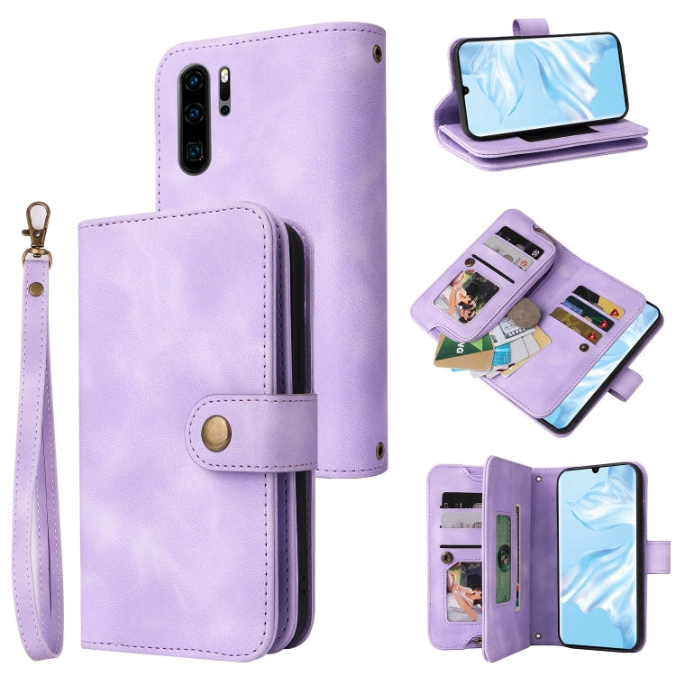 Multifunctional Card Slot Zipper Wallet Leather Phone Case, For Huawei P30 Lite, For Huawei P30 Pro, For Huawei P40 Pro, For Huawei P Smart Z, For iPhone SE 2022 / SE 2020 / 8 / 7, For iPhone 6s / 6