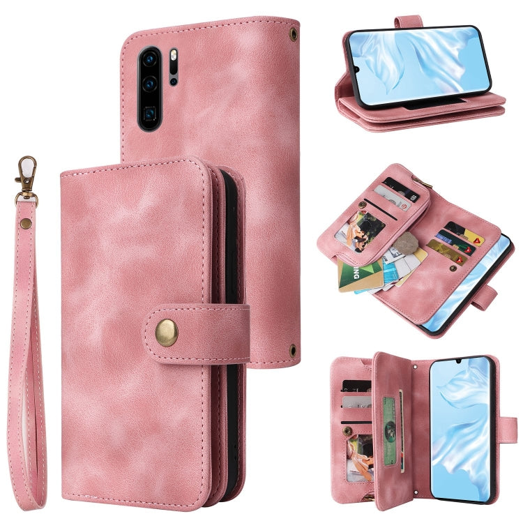 Multifunctional Card Slot Zipper Wallet Leather Phone Case, For Huawei P30 Lite, For Huawei P30 Pro, For Huawei P40 Pro, For Huawei P Smart Z, For iPhone SE 2022 / SE 2020 / 8 / 7, For iPhone 6s / 6